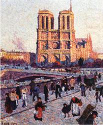 The Quai Saint-Michel and Notre-Dame, Maximilien Luce